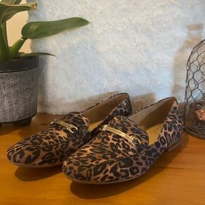 Leopard loafers